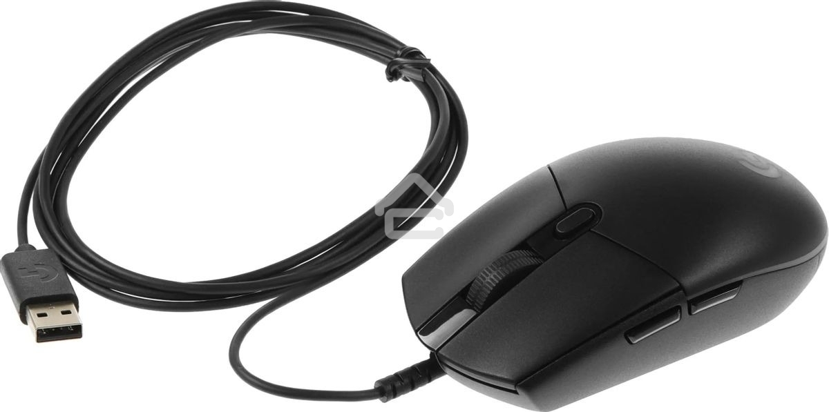 Мышь проводная Logitech G102 LIGHTSYNC черный, 8000 dpi, USB, кнопки - 6