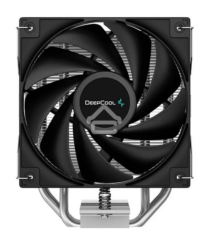 Кулер для процессора DEEPCOOL AG400 черный, 120 мм, алюминий/медь, 2000 об/мин, 31.6 дБ, 4 pin, 220 Вт, 150 мм