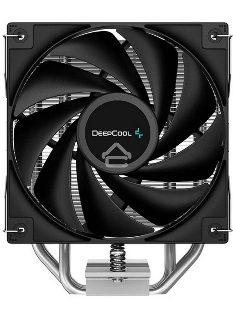 Кулер для процессора DEEPCOOL AG400 черный, 120 мм, алюминий/медь, 2000 об/мин, 31.6 дБ, 4 pin, 220 Вт, 150 мм