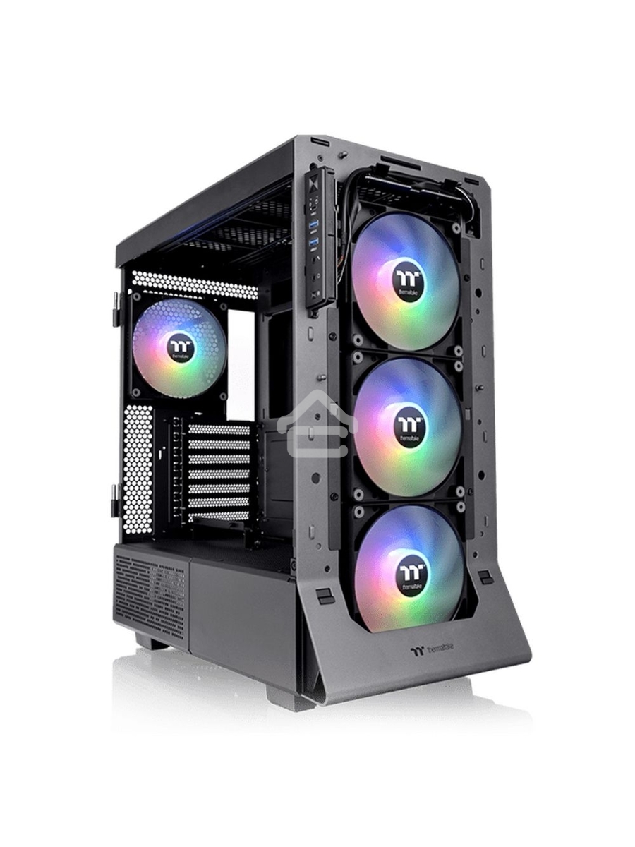 Компьютерный корпус Thermaltake Ceres 500 TG ARGB черный без БП ATX 4x140mm 2xUSB3.0 1xUSB3.1 audio bott PSU