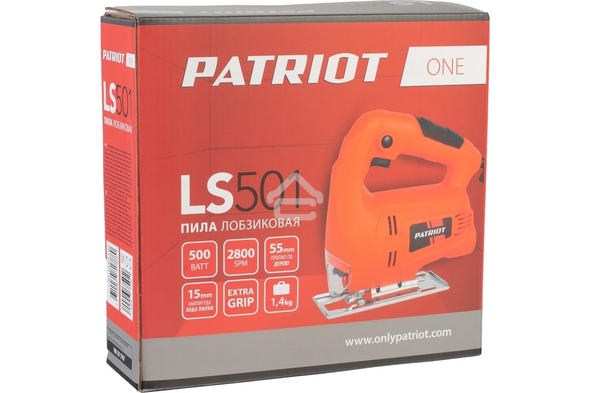 Лобзик Patriot LS 501 THE ONE мощность 500 Вт, макс. толщина дерева 55мм