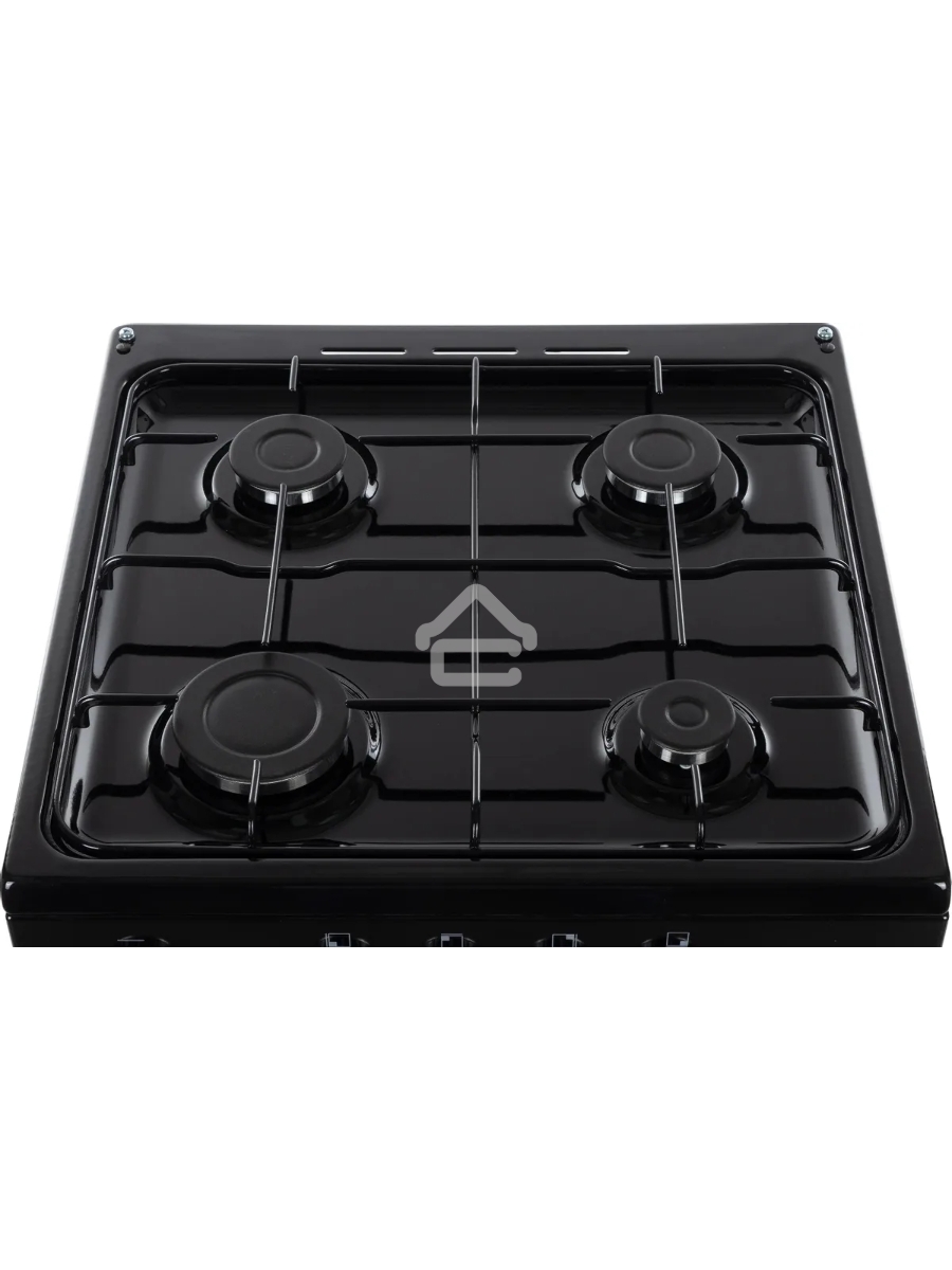 Плита газовая De Luxe 5040.48Г (Щ)-011 черный, конфорок 4 шт, духовка 46 л, 50 см x 85 см x 50 см