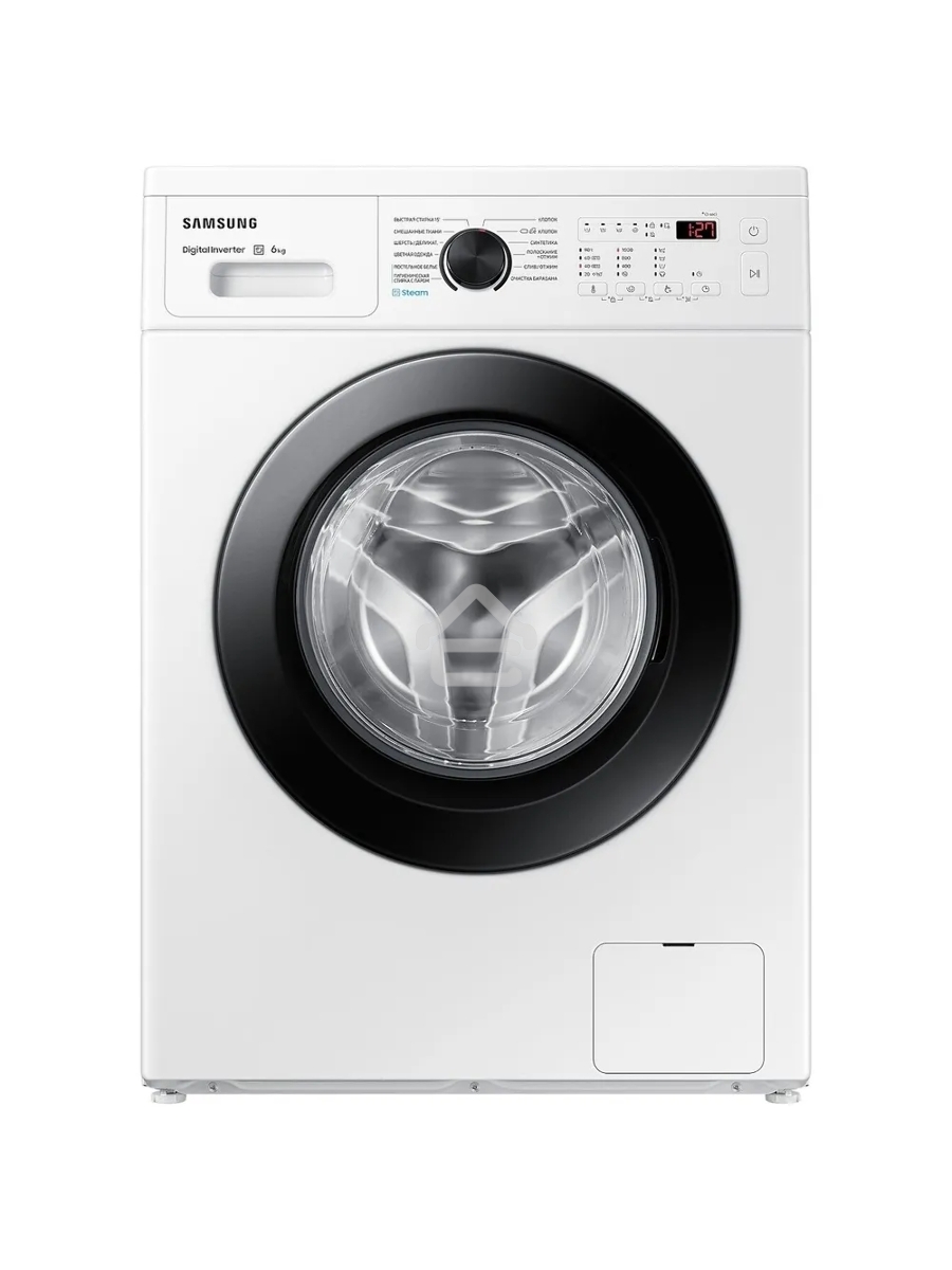 Стиральная машина Samsung WW60AG4S00CE/LD белая, загрузка фронтальная 6 кг, 1000 об/мин., класс: A
