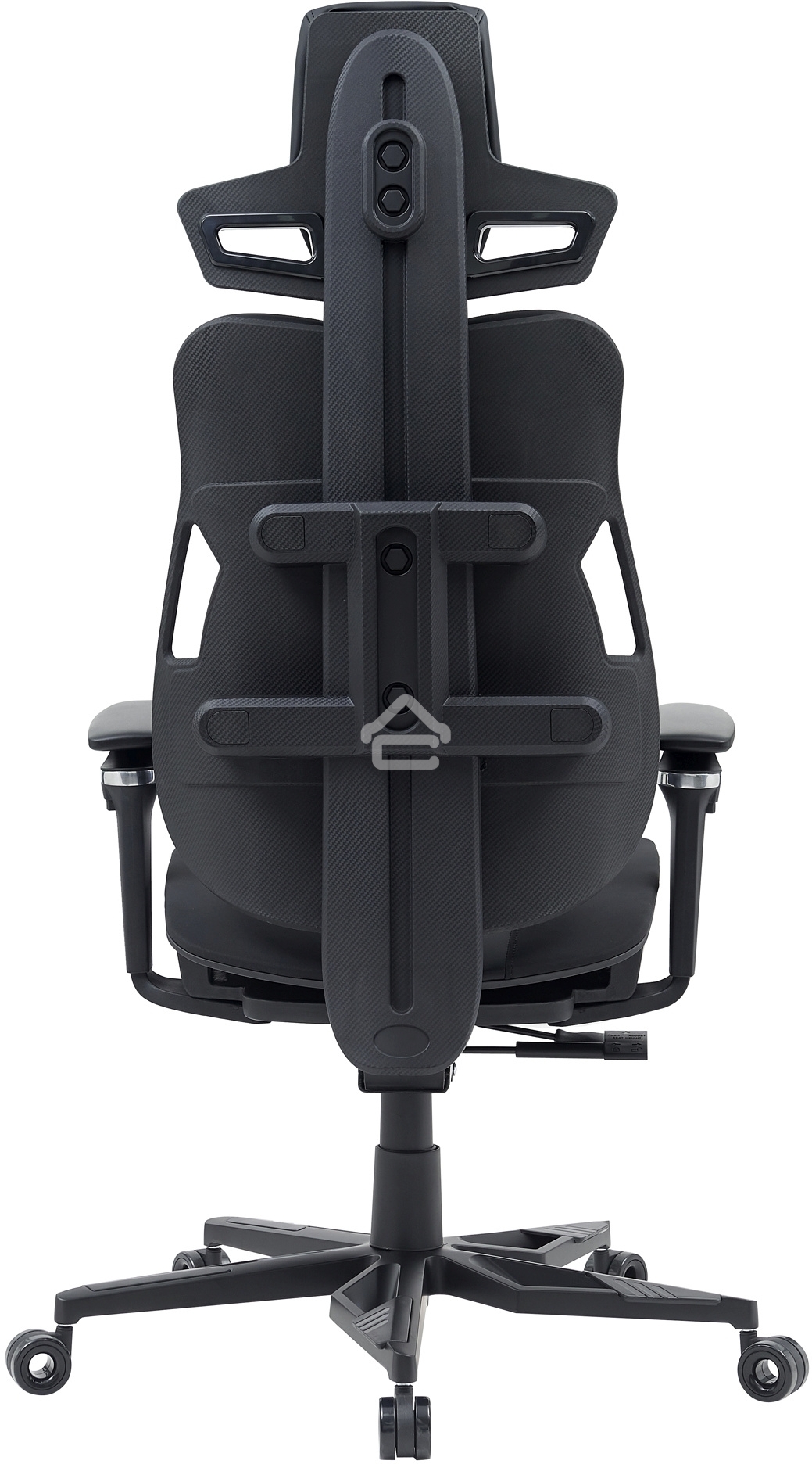 Кресло компьютерное Cactus CS-CHR-DUO-BBK черный, кожзам