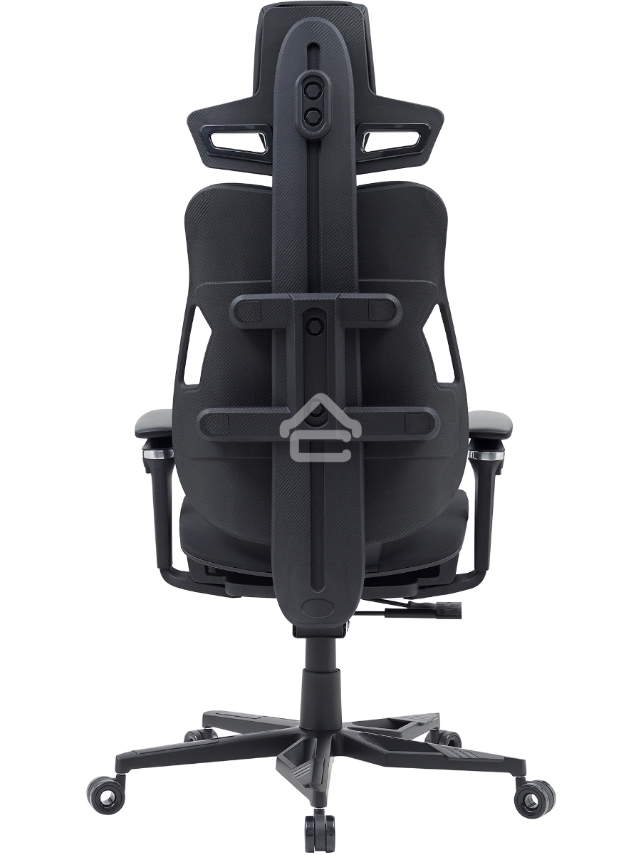 Кресло компьютерное Cactus CS-CHR-DUO-BBK черный, кожзам