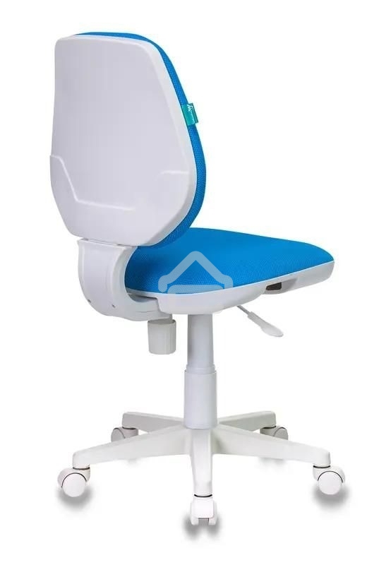 Кресло детское Бюрократ CH-W213/TW-55 TW-55 голубой (пластик белый)
