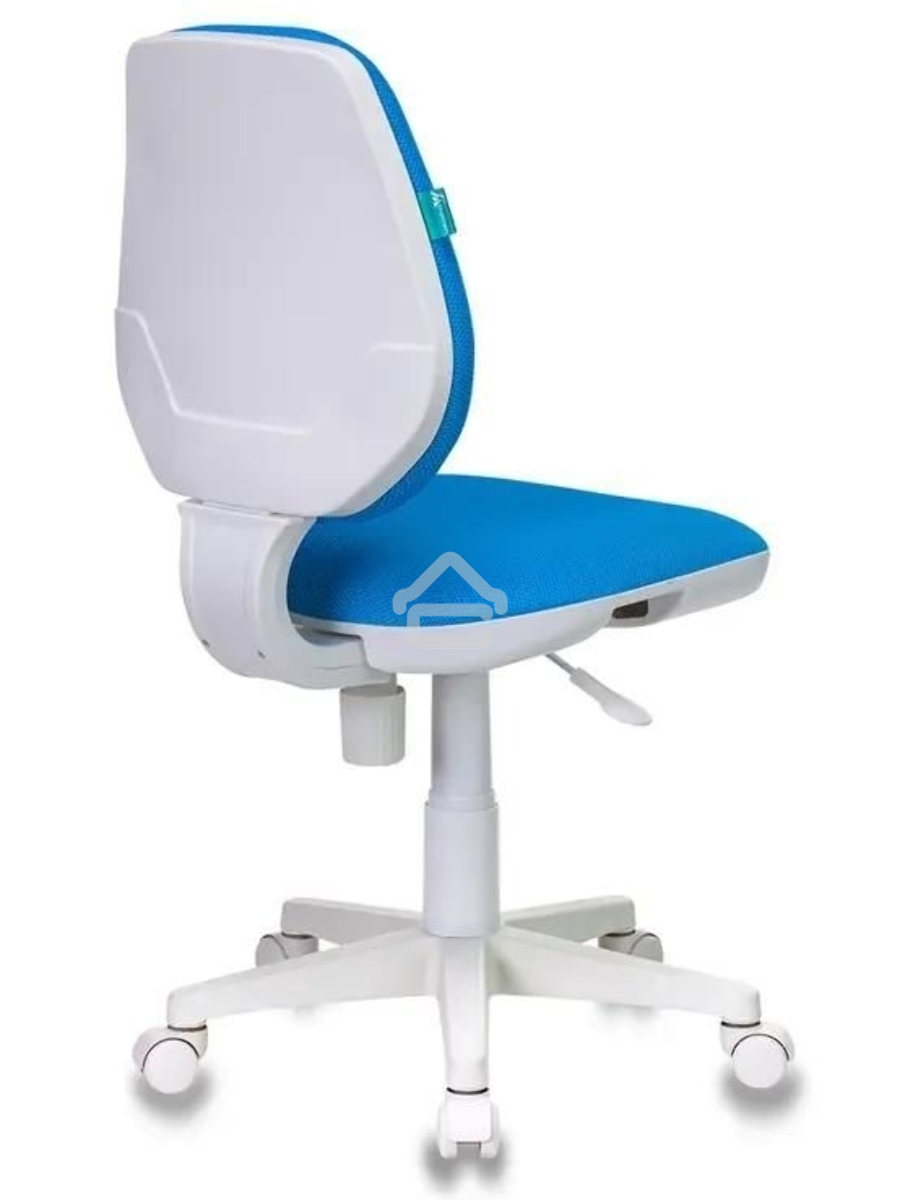 Кресло детское Бюрократ CH-W213/TW-55 TW-55 голубой (пластик белый)