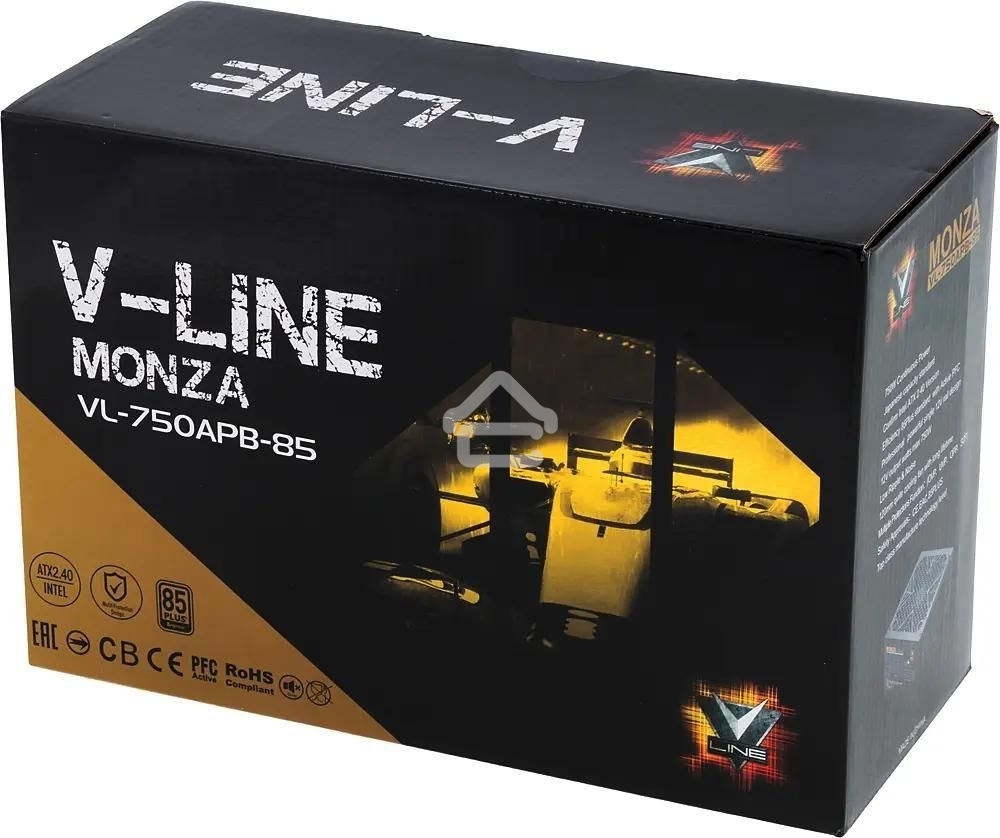 Блок питания Aerocool/Formula ATX 750W MONZA VL-750APB-85 80+ bronze (24+4+4pin) APFC 120мм fan 7xSATA RTL