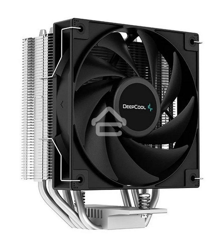 Кулер для процессора DEEPCOOL AG400 черный, 120 мм, алюминий/медь, 2000 об/мин, 31.6 дБ, 4 pin, 220 Вт, 150 мм