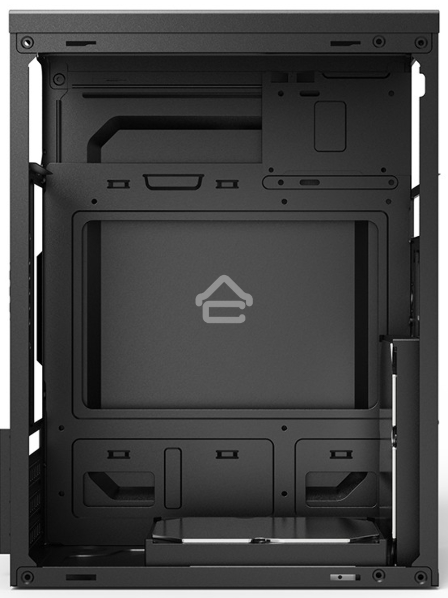 Компьютерный корпус CBR PCC-MATX-MX10-400W2 Компьютерный корпус mATX Minitower MX10, c БП PSU-ATX400-08EC (400W/80mm), 2*USB 2.0, HD Audio+Mic, Black