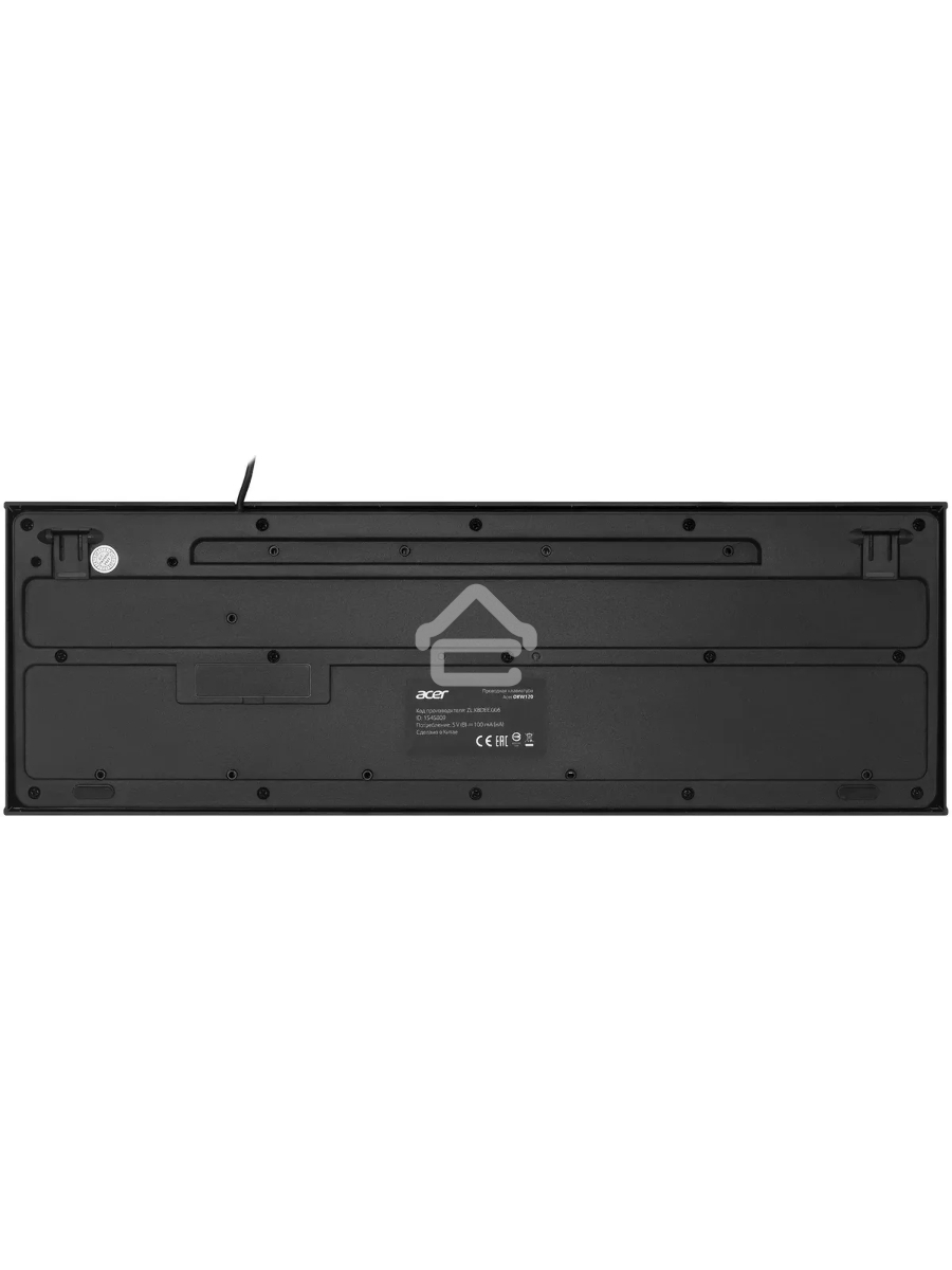 Клавиатура Acer OKW120 проводная, USB, черный