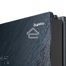 Холодильник Бирюса CD 496 TBG текстурированное черное стекло трехкамерный 334/162л морозилка снизу, NoFrost, Side by Side