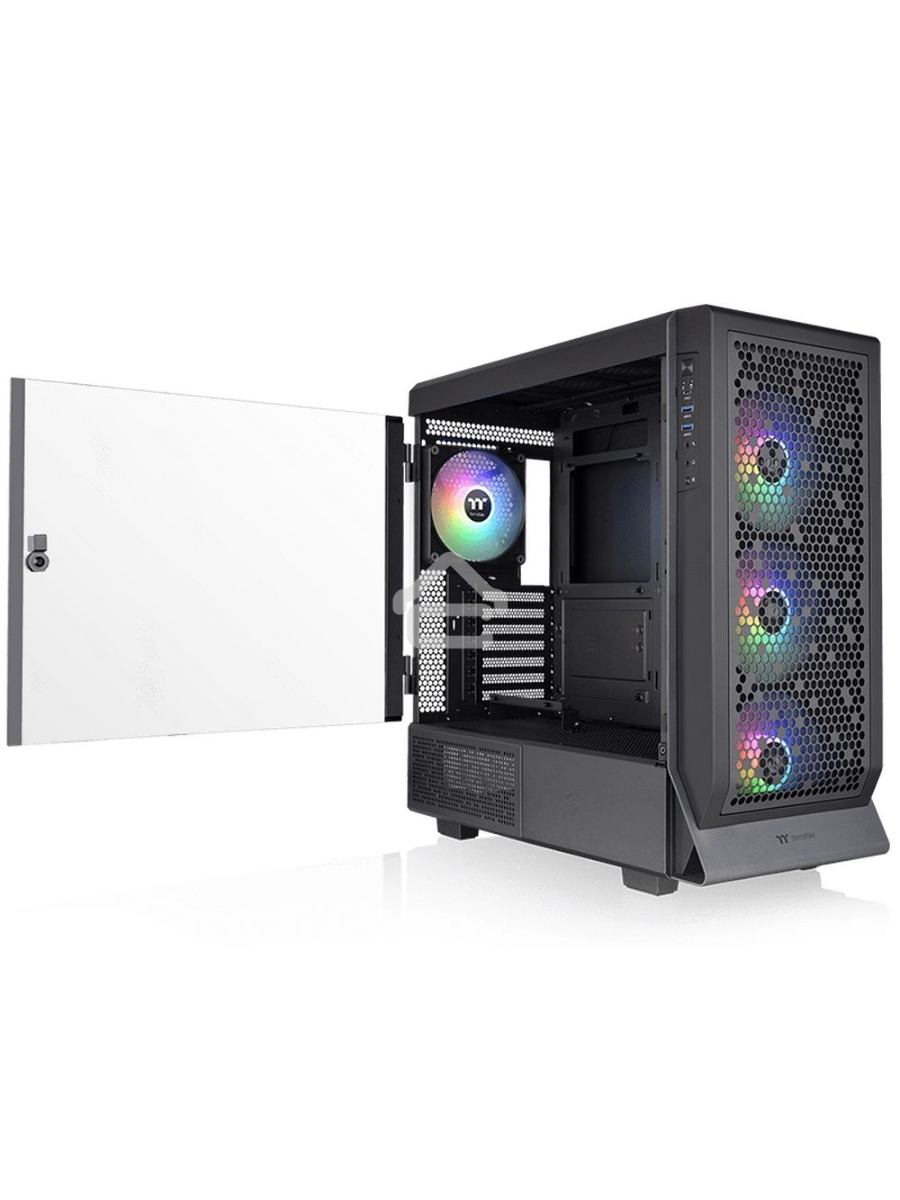 Компьютерный корпус Thermaltake Ceres 500 TG ARGB черный без БП ATX 4x140mm 2xUSB3.0 1xUSB3.1 audio bott PSU