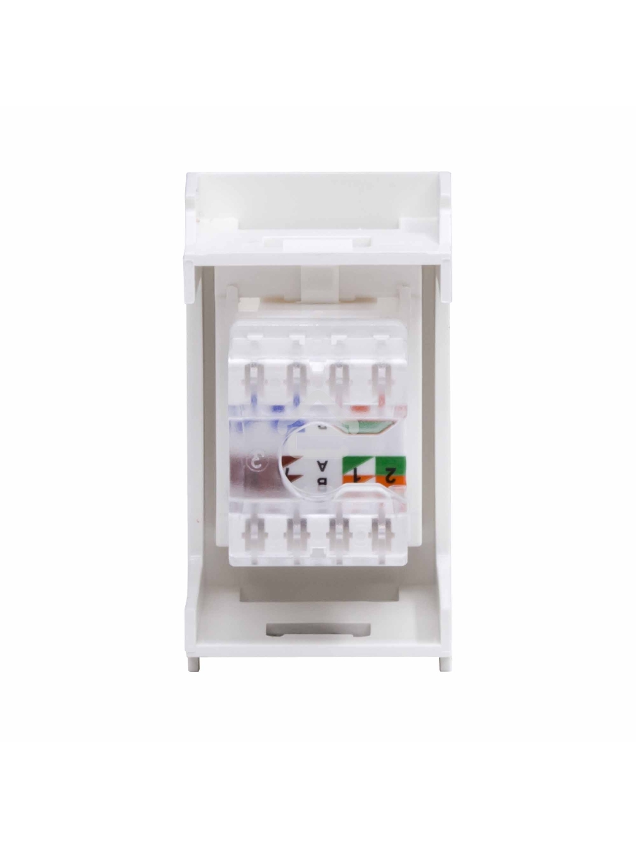 Розетка компьютерная DKC Viva 45058 RJ-45 кат.6, неэкранированная, 8P8C, Hyperline, Dual IDC, белая, 1 модуль