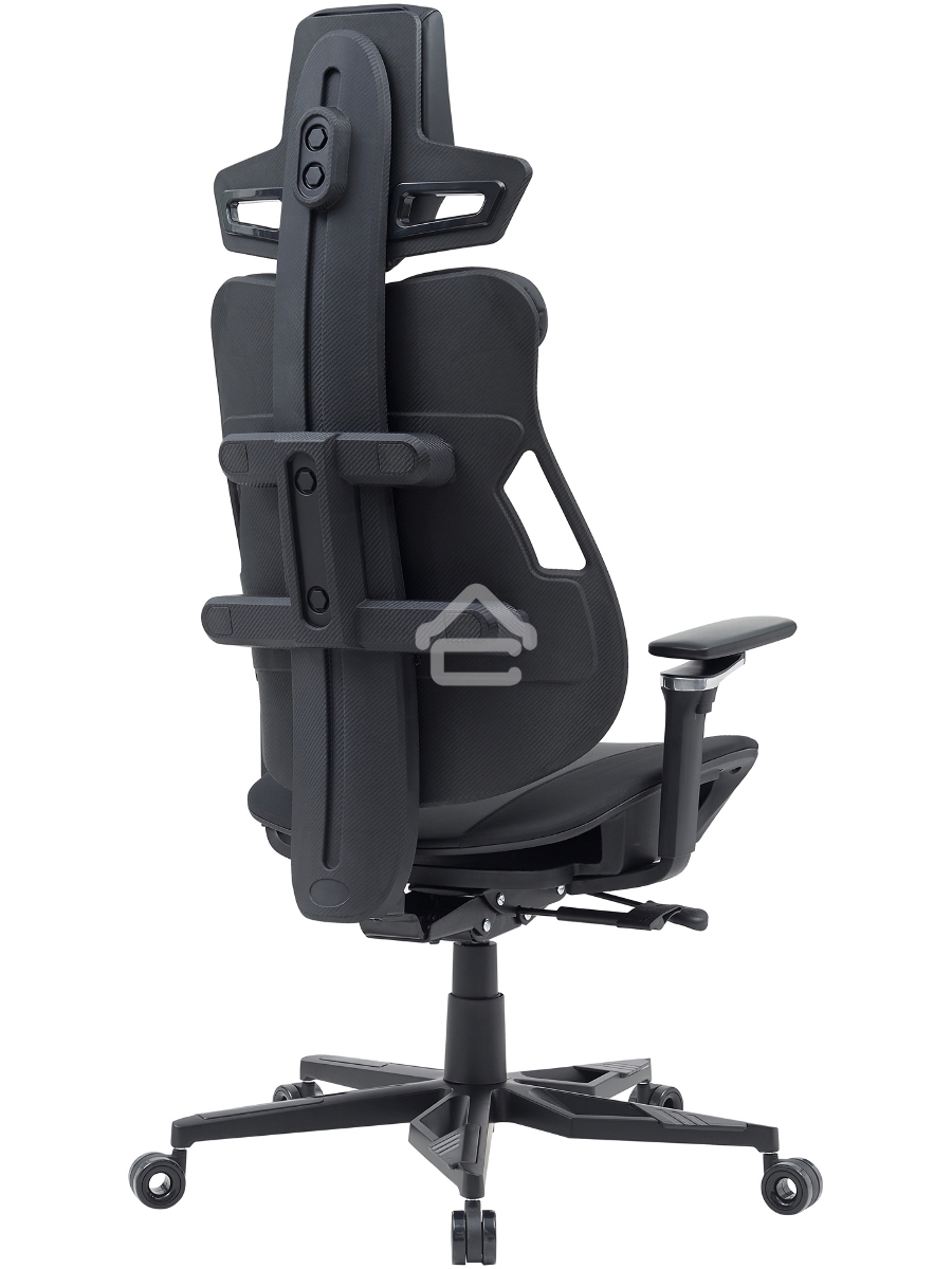 Кресло компьютерное Cactus CS-CHR-DUO-BBK черный, кожзам