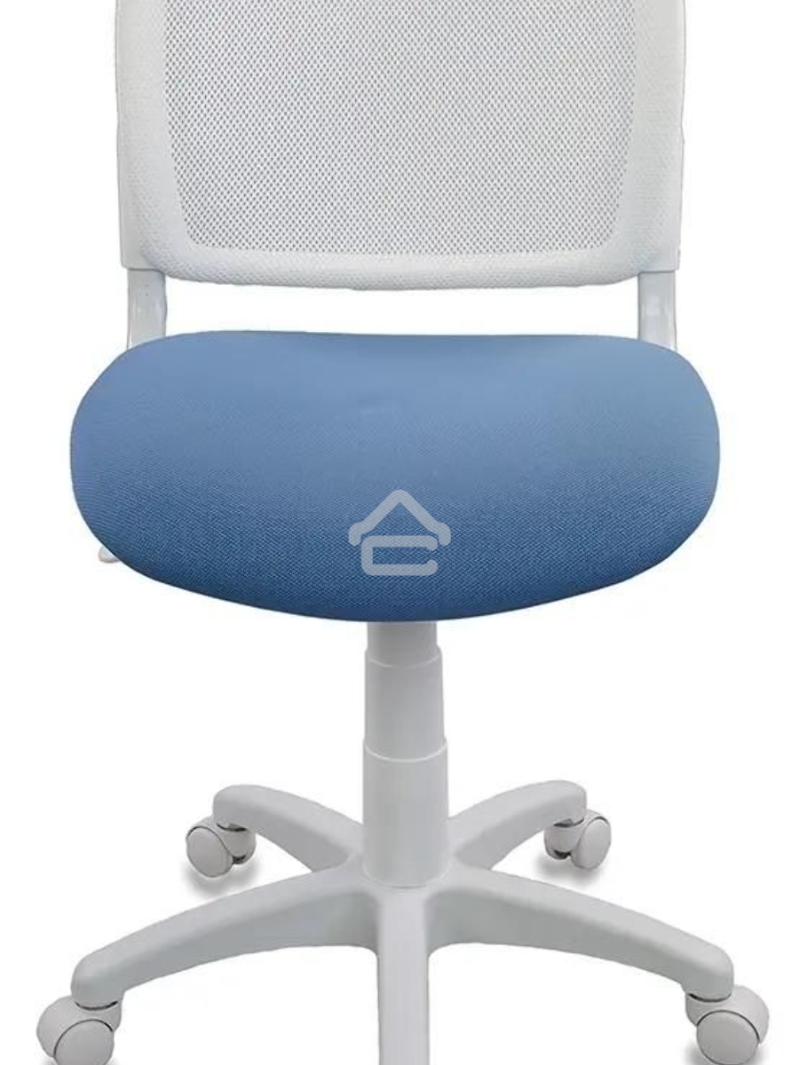 Кресло детское Бюрократ CH-W296NX/26-24 TW-15 белый, спинка сетка, сиденье голубой 26-24