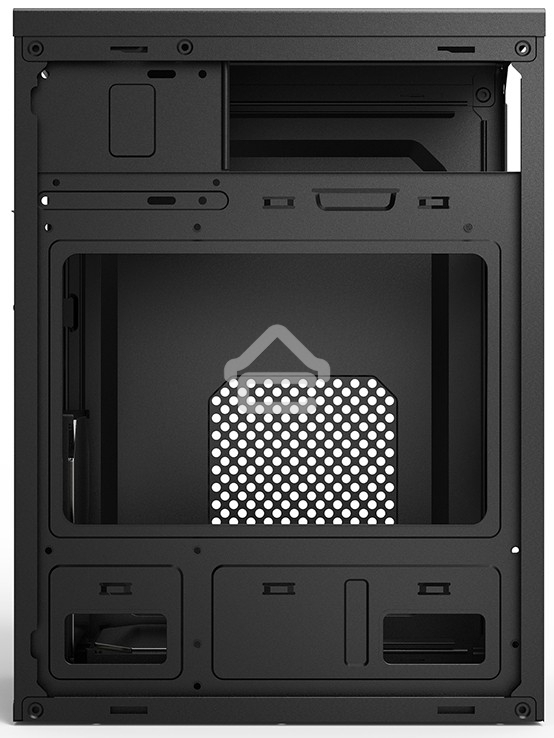 Компьютерный корпус CBR mATX Minitower MX10, c БП PSU-ATX400-08EC (400W/80мм), 2*USB 2.0, HD Audio+Mic, черный