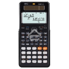 Калькулятор научный Deli ED82ES черный 10+2-разр.