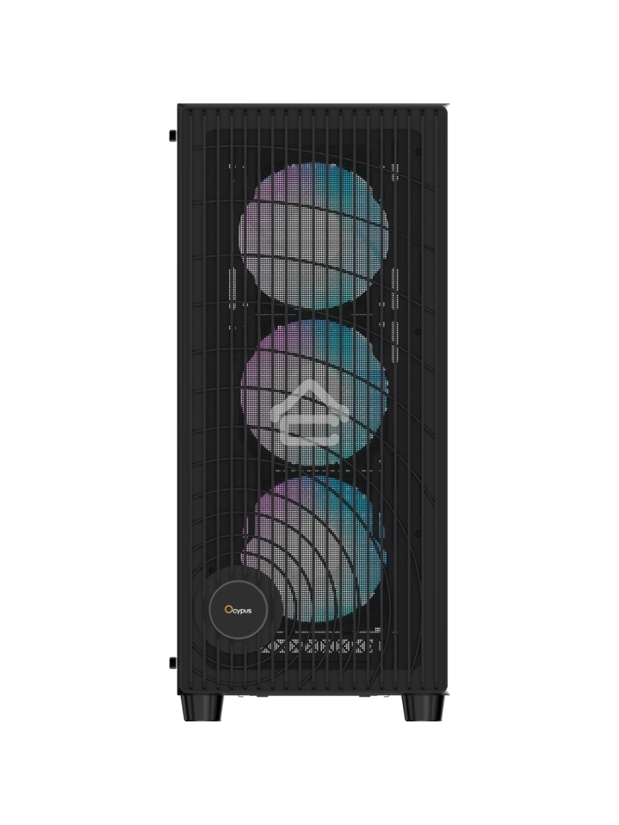 Корпус Ocypus Gamma C70 BK ARGB ATX / win / black / 4 ARGB fans / no PSU / Tempered Glass