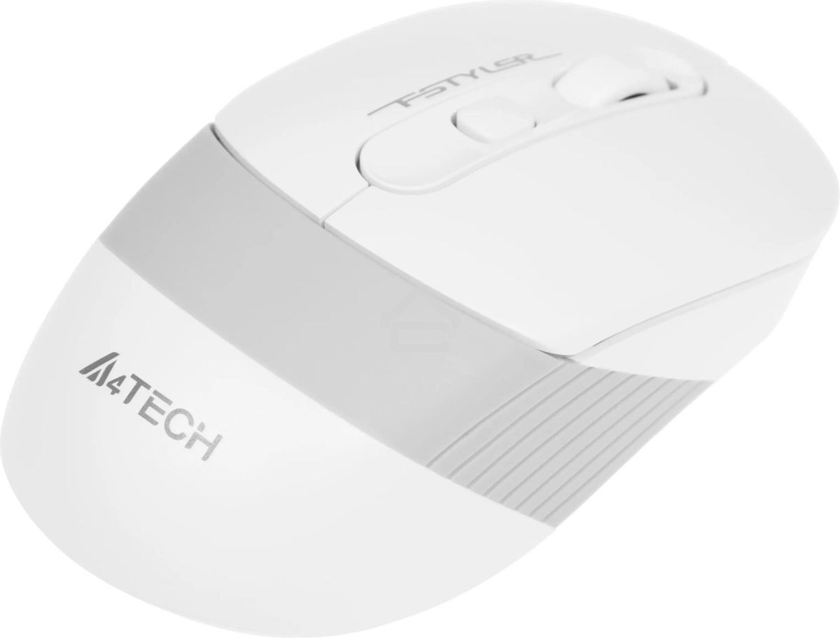 Мышь беспроводная A4Tech Fstyler FG10S белый/серый, 2000 dpi, радиоканал, USB, кнопки - 4