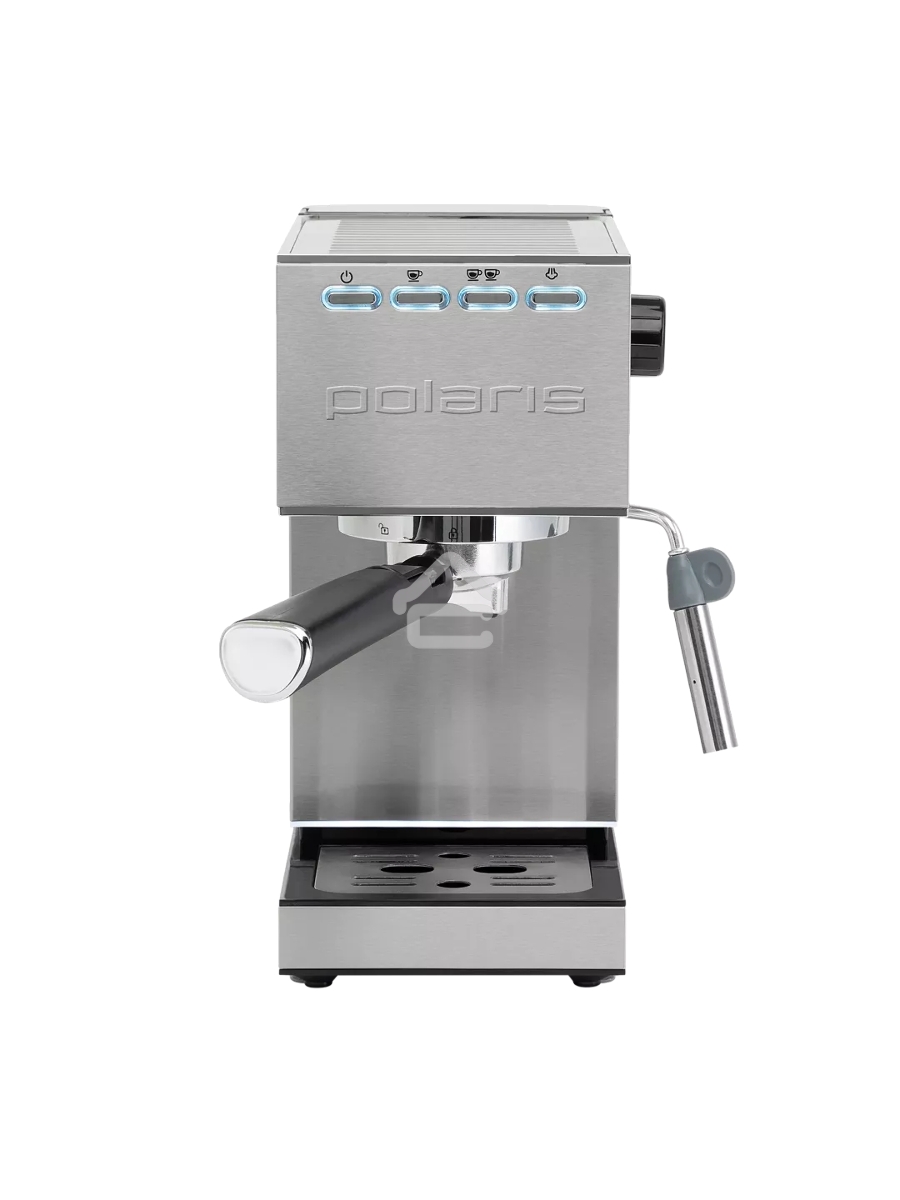 Кофеварка рожковая Polaris PCM 1542E Adore Crema нержавеющая сталь, исп. кофе - молотый, 1.2 л, 1350 Вт, 15 Бар.