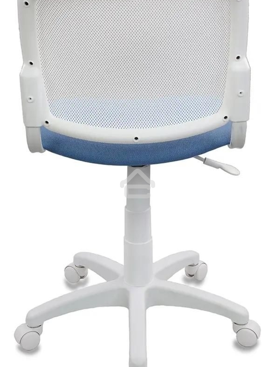 Кресло детское Бюрократ CH-W296NX/26-24 TW-15 белый, спинка сетка, сиденье голубой 26-24