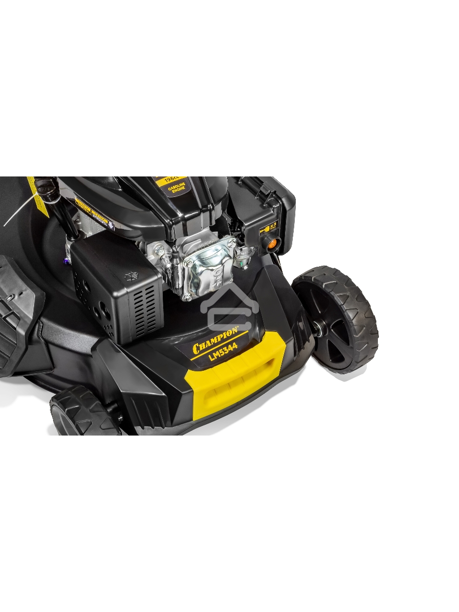 Газонокосилка CHAMPION LM5344 (4,4кВт привод 525мм 65л 25-75мм 1рычаг/6, 38кг 4в1)