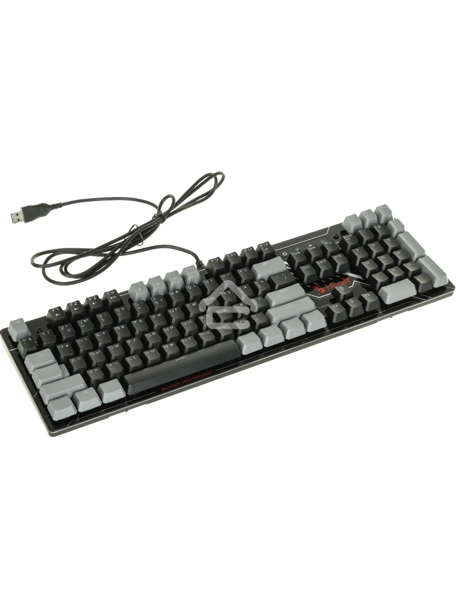 Клавиатура A4Tech Bloody B808N проводная USB черный/серый
