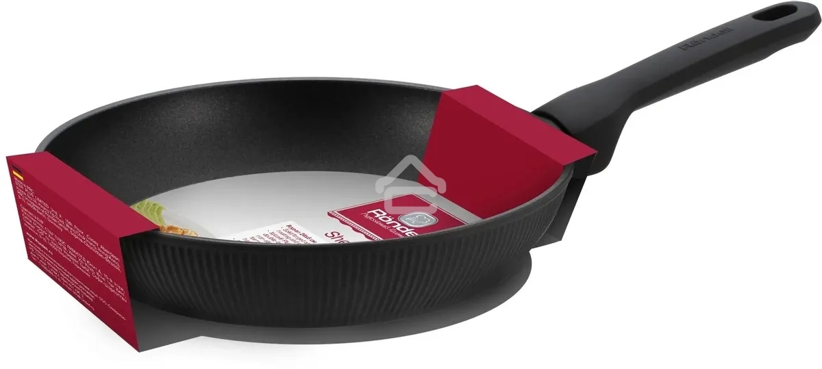 Сковорода Rondell Shell RDA-1926 круглая 26 см покрытие: Xylan Plus ручка несъемная (без крышки) темно-серый