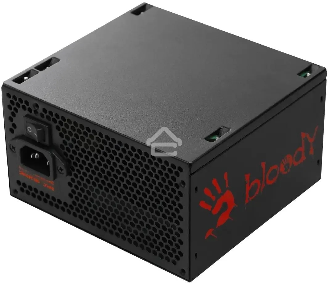 Блок питания Bloody BD-PS500W, 500Вт, 80 PLUS белый, 120мм,черный