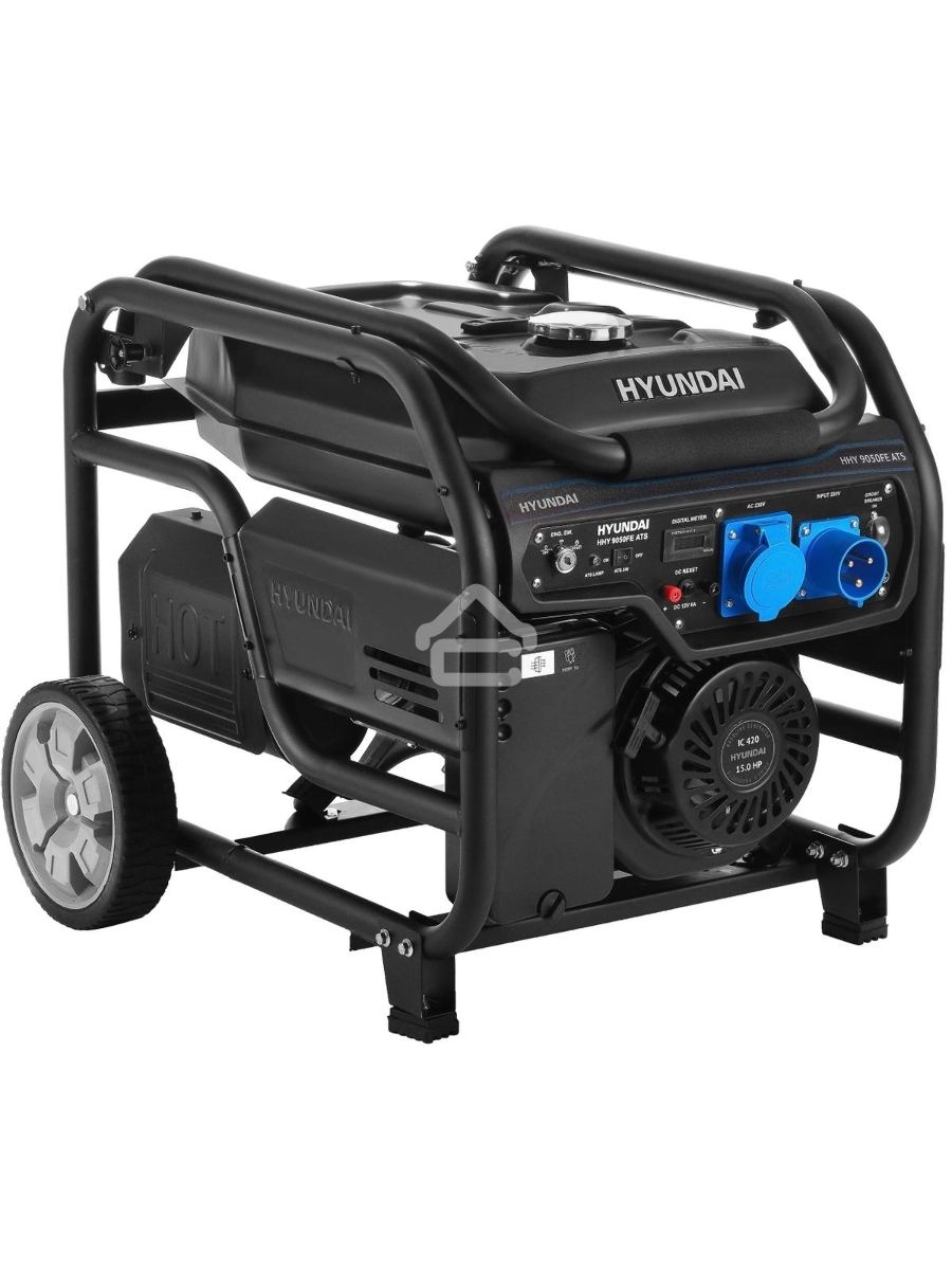 Электрогенератор бензиновый Hyundai HHY 9050FE ATS, 6.5 кВт, 74 дБ, 97 кг
