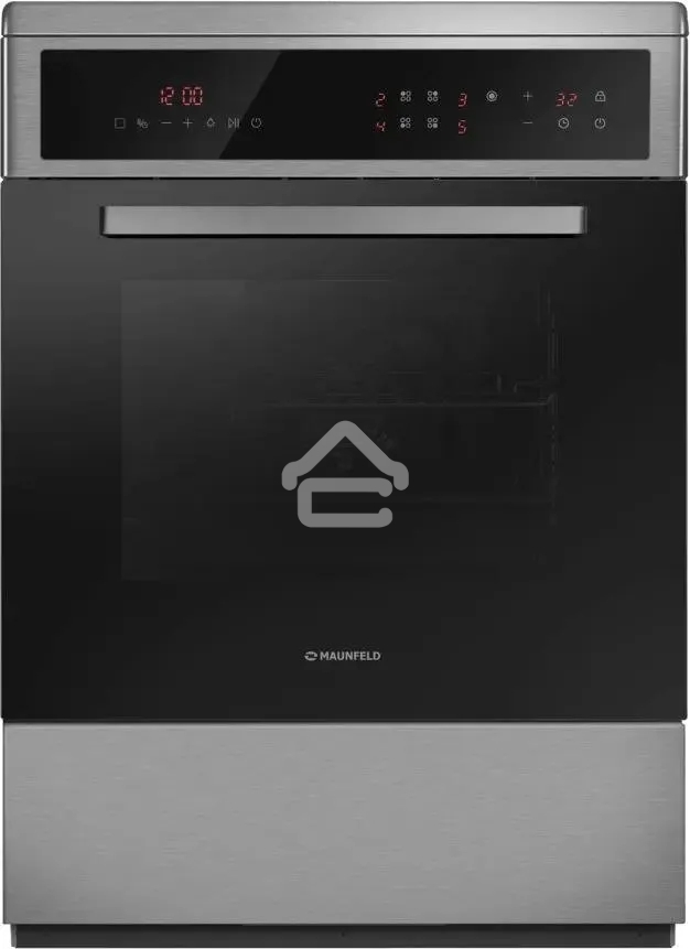 Плита электрическая Maunfeld MEC611CS10TD серебристый, конфорок 4 шт, духовка 59 л, 60 см x 85 см x 63 см