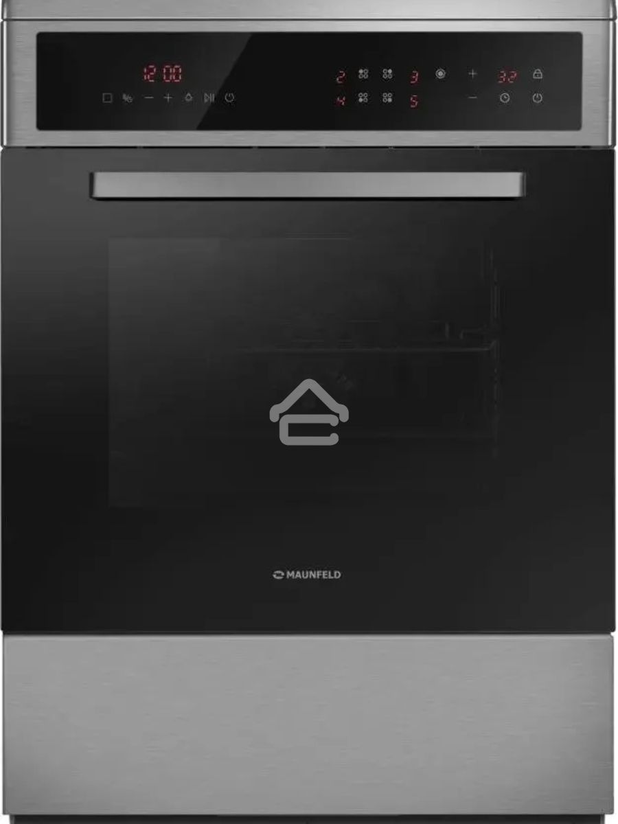 Плита электрическая Maunfeld MEC611CS10TD серебристый, конфорок 4 шт, духовка 59 л, 60 см x 85 см x 63 см