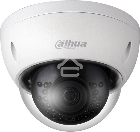 Уличная купольная IP-видеокамера Dahua 2Мп; 1/2.8” CMOS; объектив 2.8мм; механический ИК-фильтр; чувствительность 0.01лк@F2.0; сжатие: H.265+, H.265, H.264+, H.264, MJPEG; 2 потока до 2Мп@25к/с; ИК-по