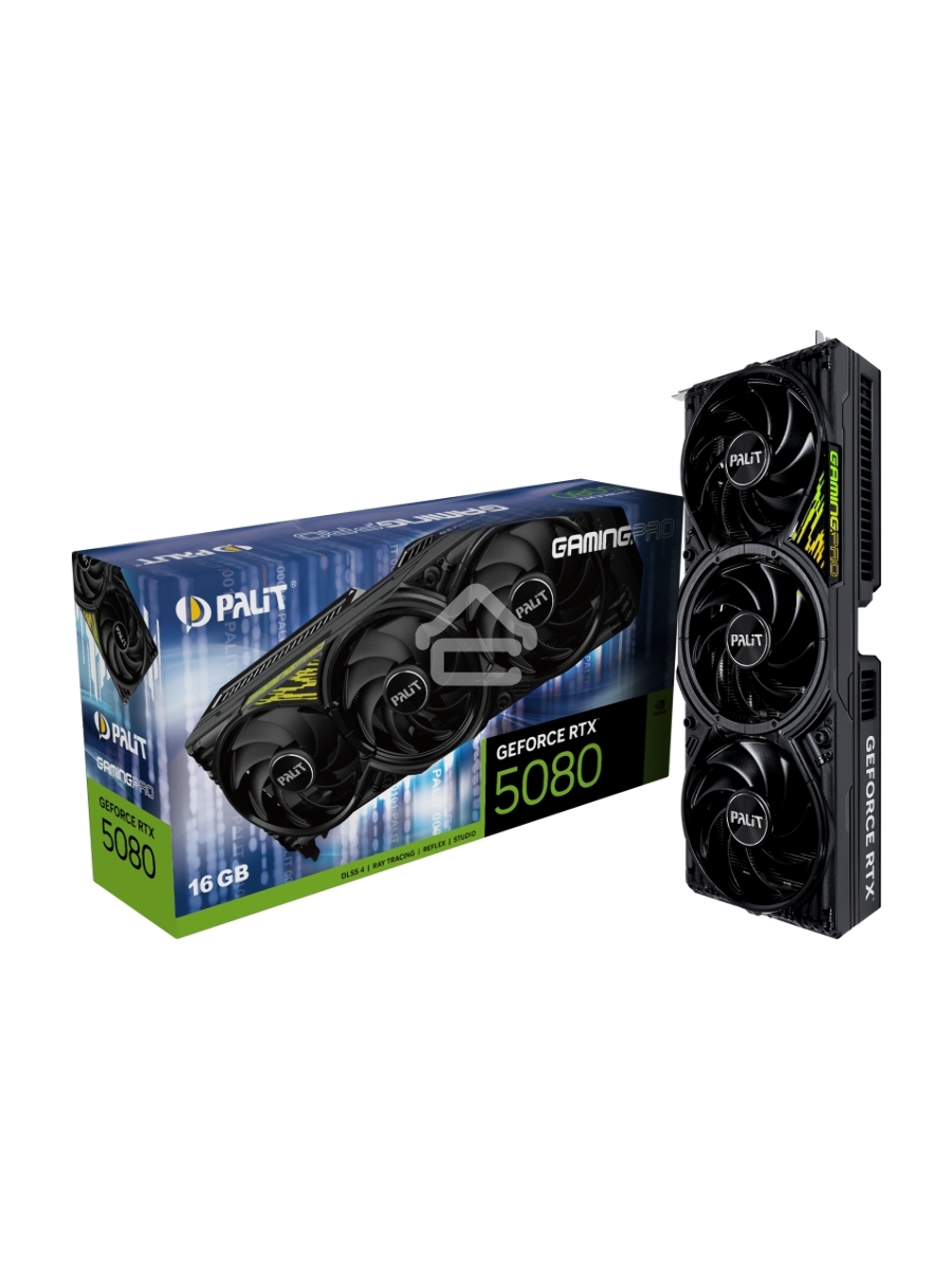 Видеокарта Palit PA-RTX5080 GAMINGPRO 16GB V1 GDDR7 256bit 3xDP HDMI 3FAN RTL