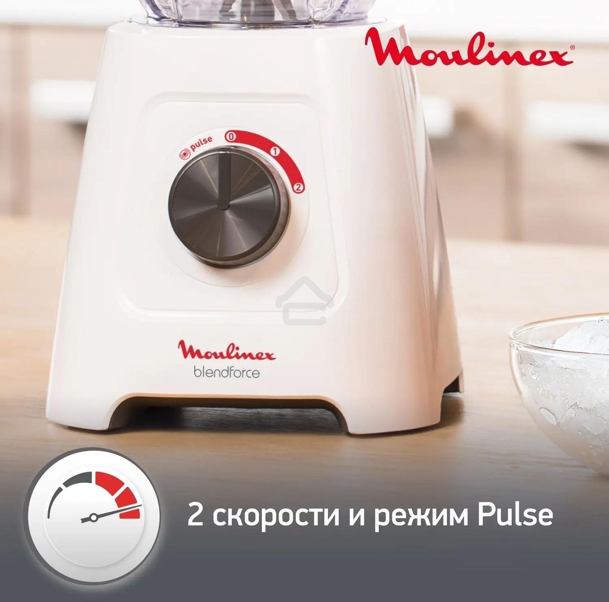 Блендер стационарный Moulinex LM420110 400Вт белый