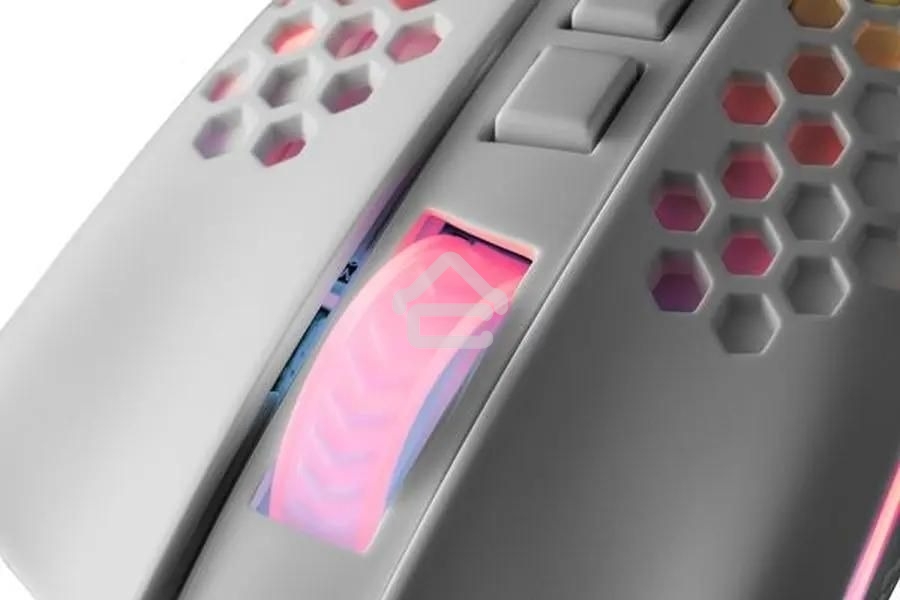 Мышь проводная Redragon Storm белый, 12400 dpi, USB, кнопки - 8