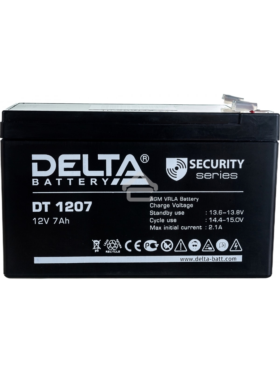 Батарея Delta DT 1207 (12V, 7Ah)