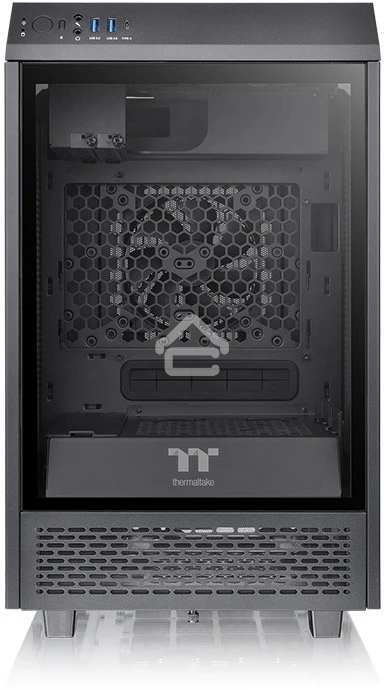 Компьютерный корпус Thermaltake The Tower 100 черный без БП ATX 2x120мм 2xUSB 3.0 1xUSB3.1 audio bott PSU