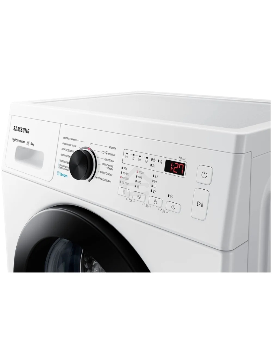Стиральная машина Samsung WW60AG4S00CE/LD белая, загрузка фронтальная 6 кг, 1000 об/мин., класс: A