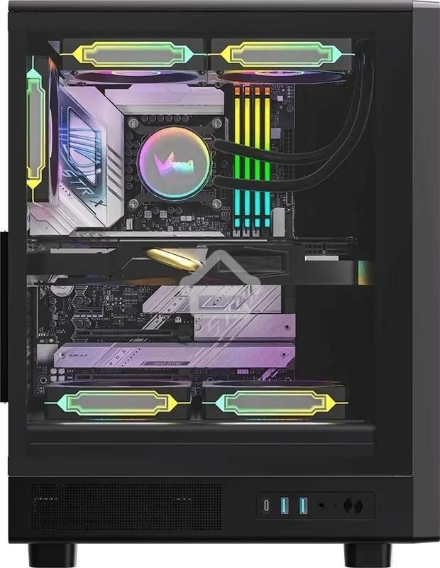 Компьютерный корпус Aerocool/Formula MANA DYNAMIC черный без БП ATX 6x120мм 2xUSB 3.0 1xUSB3.1 audio bott PSU