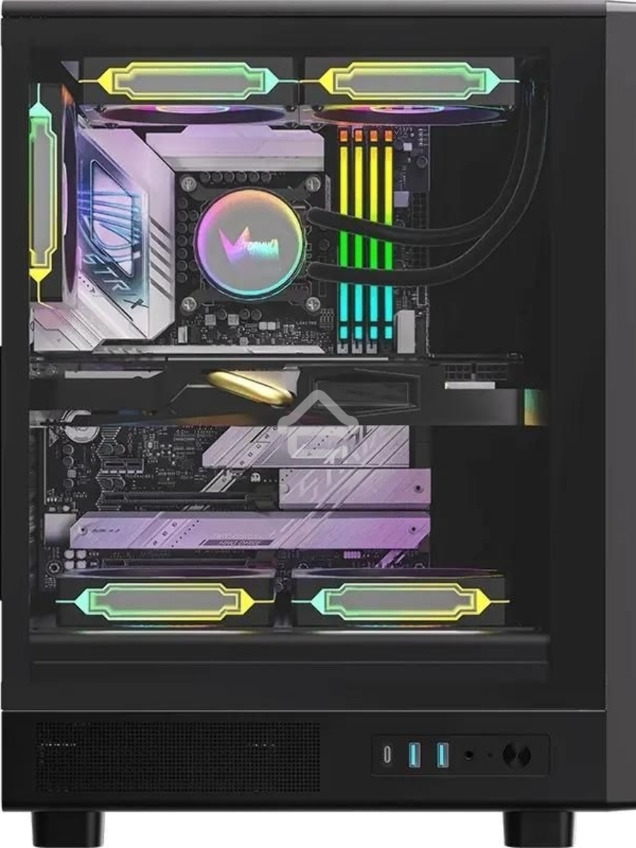 Компьютерный корпус Aerocool / Formula MANA DYNAMIC черный без БП ATX 6x120mm 2xUSB3.0 1xUSB3.1 audio bott PSU
