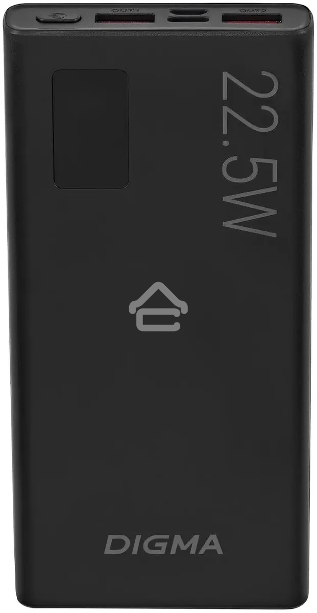 Портативный аккумулятор Digma DGPF10A 10000mAh QC3.0/PD3.0 22.5W 5A 2xUSB-A/USB-C черный