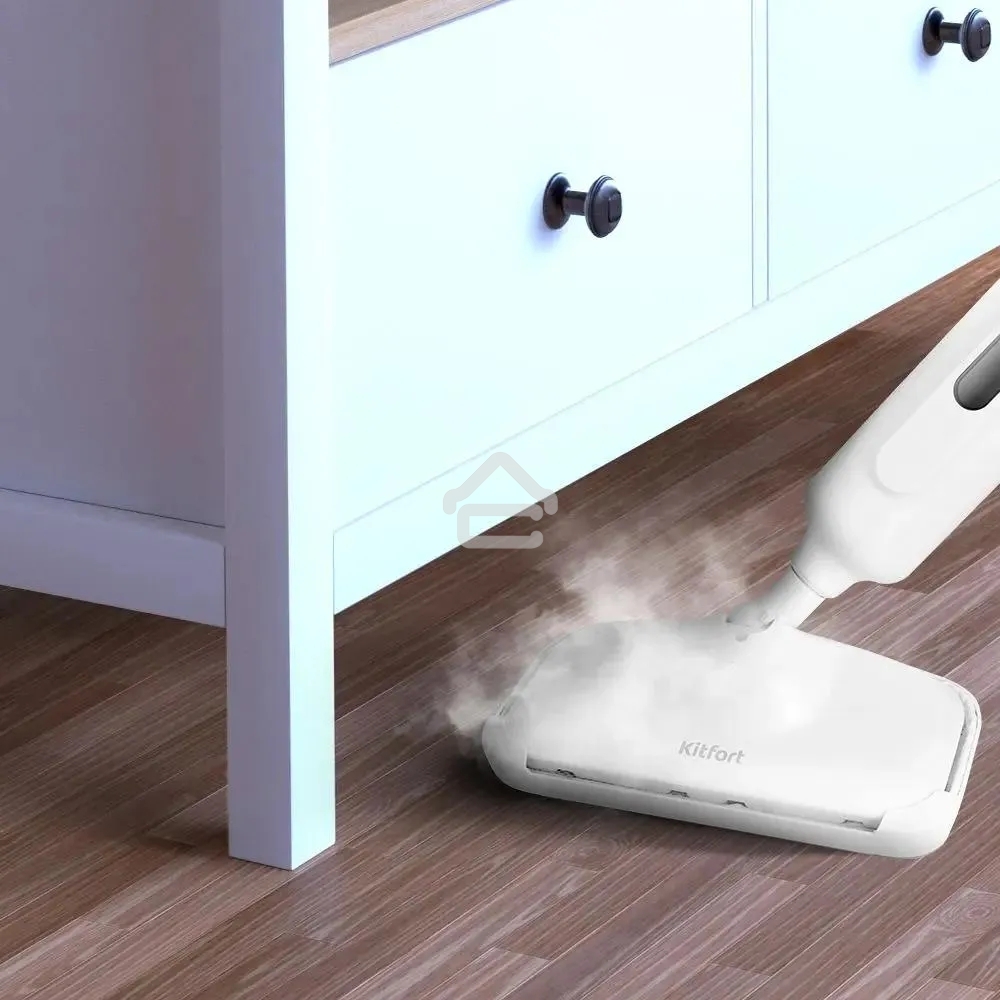 Швабра паровая Kitfort КТ-1052 1300Вт белый