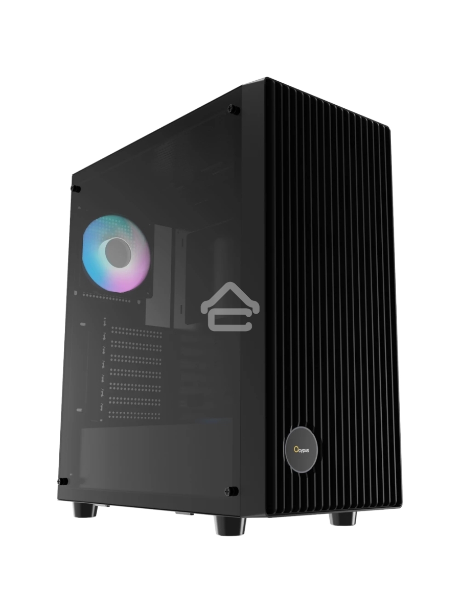 Корпус Ocypus Gamma C70 BK ARGB ATX / win / black / 4 ARGB fans / no PSU / Tempered Glass