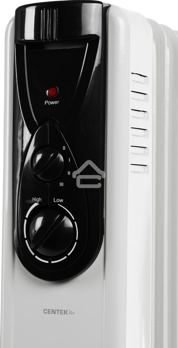 Обогреватель масляный Centek CT-6200 (7 секций) белый, 700/1000/1500 Вт, 15 м2, термостат