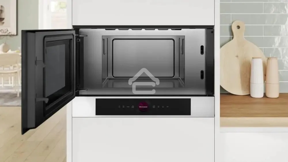 Микроволновая печь встраиваемая Bosch BFL7221W1 белый, 21 л, 900 Вт, переключатели - поворотный механизм/сенсор