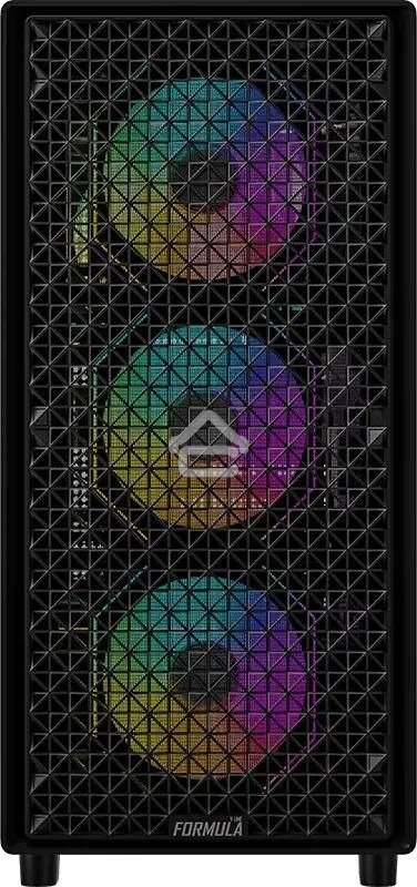 Компьютерный корпус Aerocool/Formula MANA DYNAMIC черный без БП ATX 6x120мм 2xUSB 3.0 1xUSB3.1 audio bott PSU