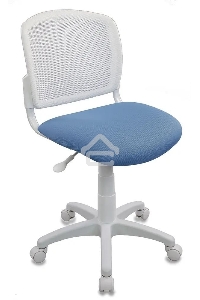 Кресло детское Бюрократ CH-W296NX/26-24 TW-15 белый, спинка сетка, сиденье голубой 26-24