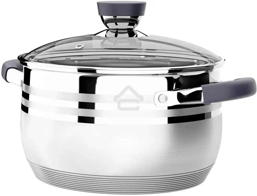 Кастрюля LARA LR02-473 Mercury 4,9 л, 22 см, нержавеющая сталь, с крышкой